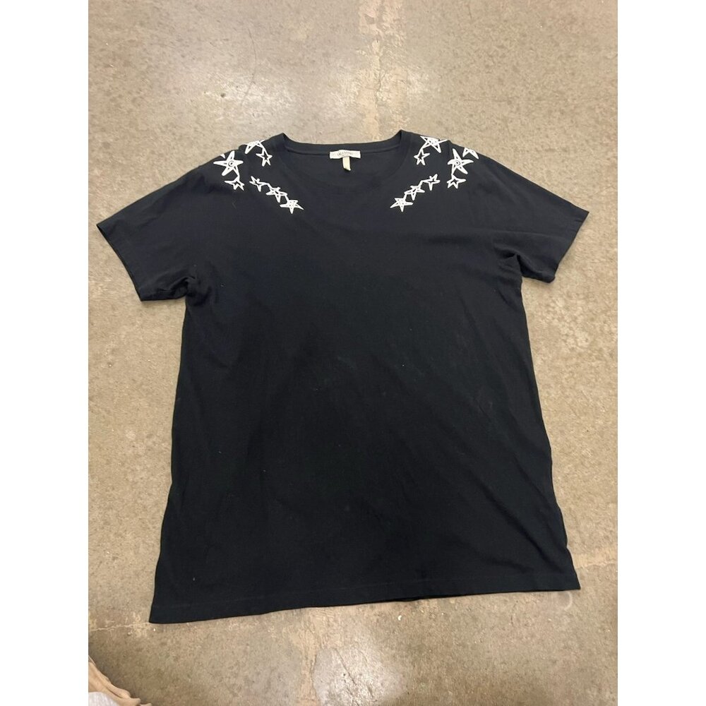 Valentino Men's Black Star Design Casual Shirt Size Large